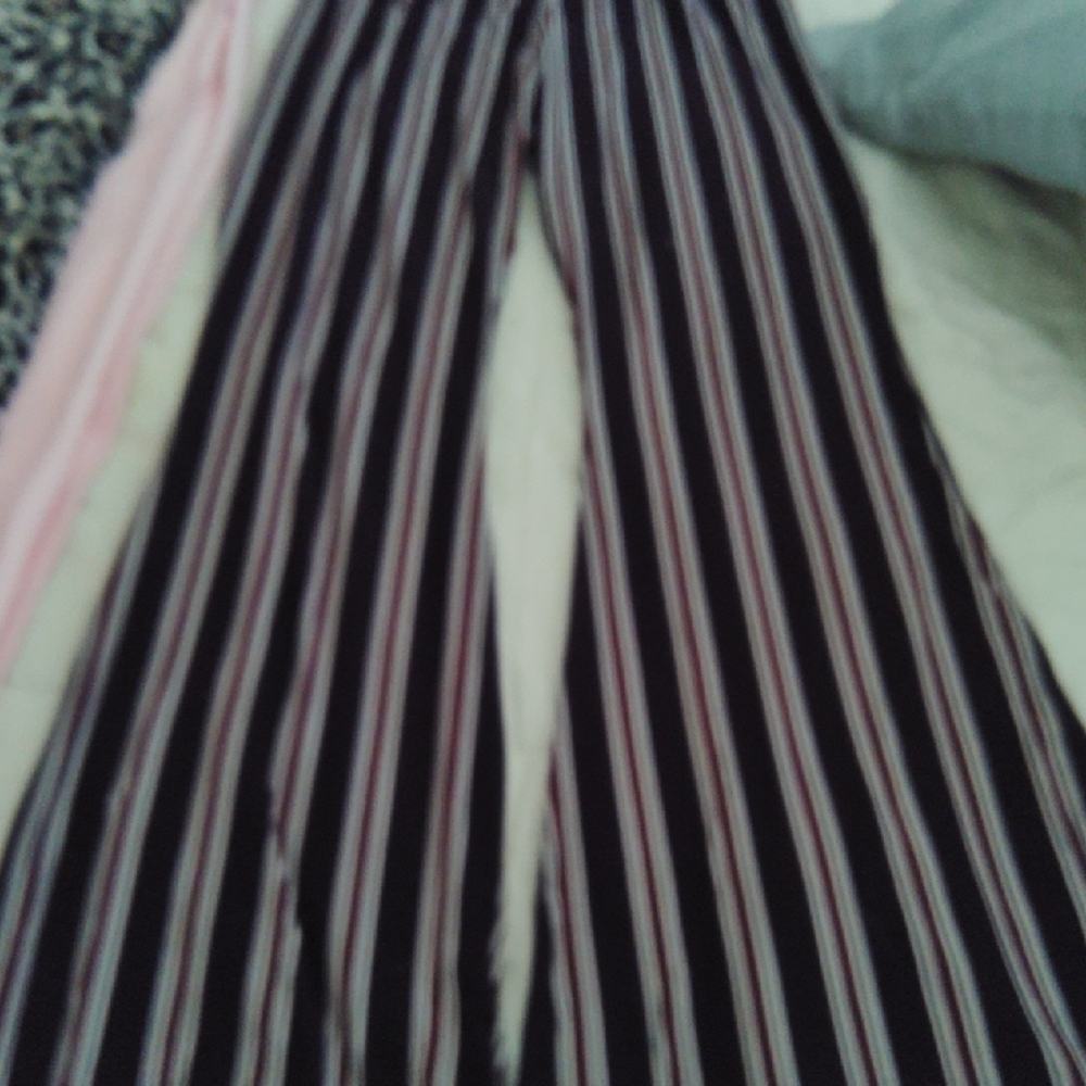 Fashiononics Chic Striped Wide-Leg Pants Size 2X